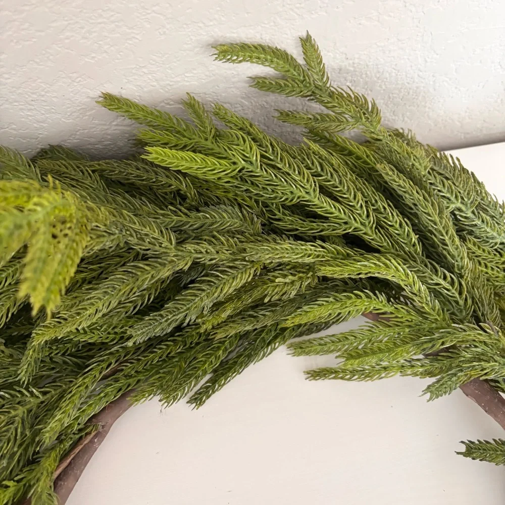 KIRKLANDS Norfolk Pine Natural Touch Garland 5ft NWT